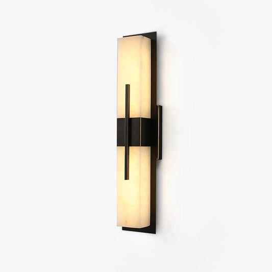 Alabaster Outdoor Wall Light with Weather-Resistant Design & Soft Glow