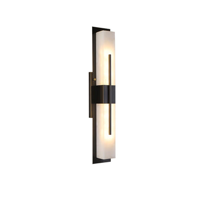 Alabaster Outdoor Wall Light with Weather-Resistant Design & Soft Glow