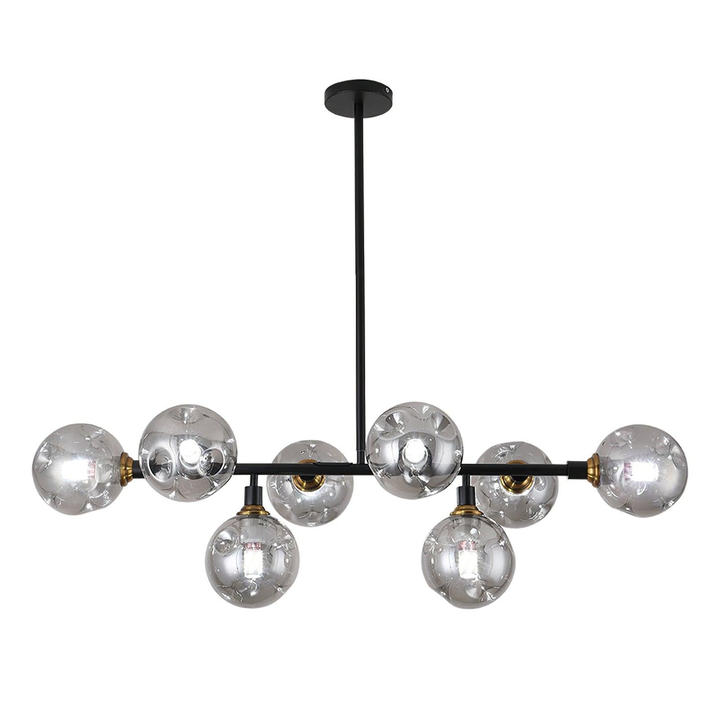 Primas Elegant Glass Chandelier with Adjustable Height & LED Compatibi