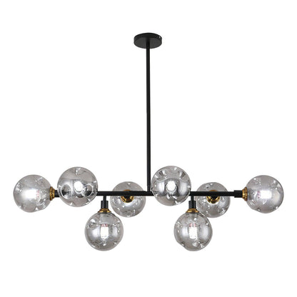 Primas Elegant Glass Chandelier with Adjustable Height & LED Compatibi