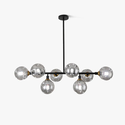 Primas Elegant Glass Chandelier with Adjustable Height & LED Compatibi