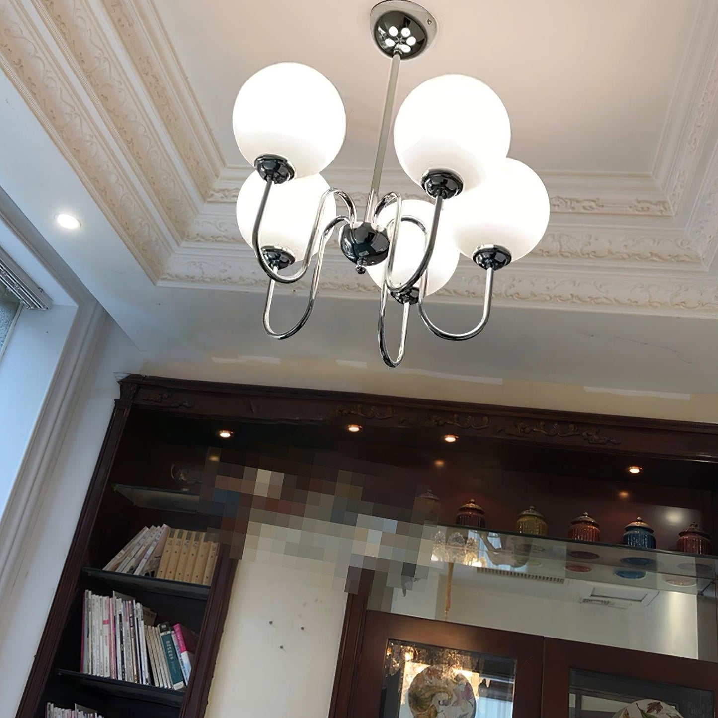 Carisa Chandelier - Elegant Design with Adjustable Height & LED Compat