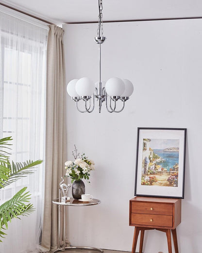 Carisa Chandelier - Elegant Design with Adjustable Height & LED Compat