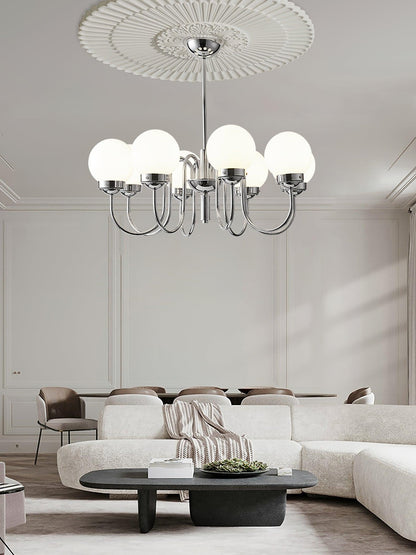 Carisa Chandelier - Elegant Design with Adjustable Height & LED Compat