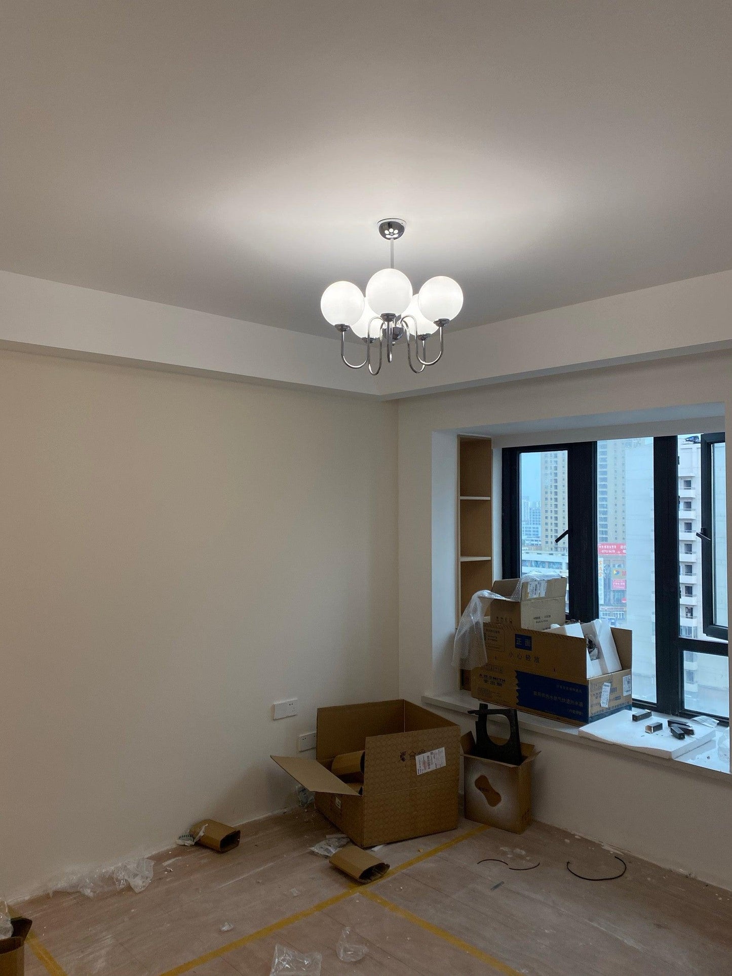 Carisa Chandelier - Elegant Design with Adjustable Height & LED Compat