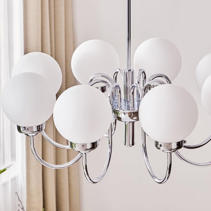 Carisa Chandelier - Elegant Design with Adjustable Height & LED Compat