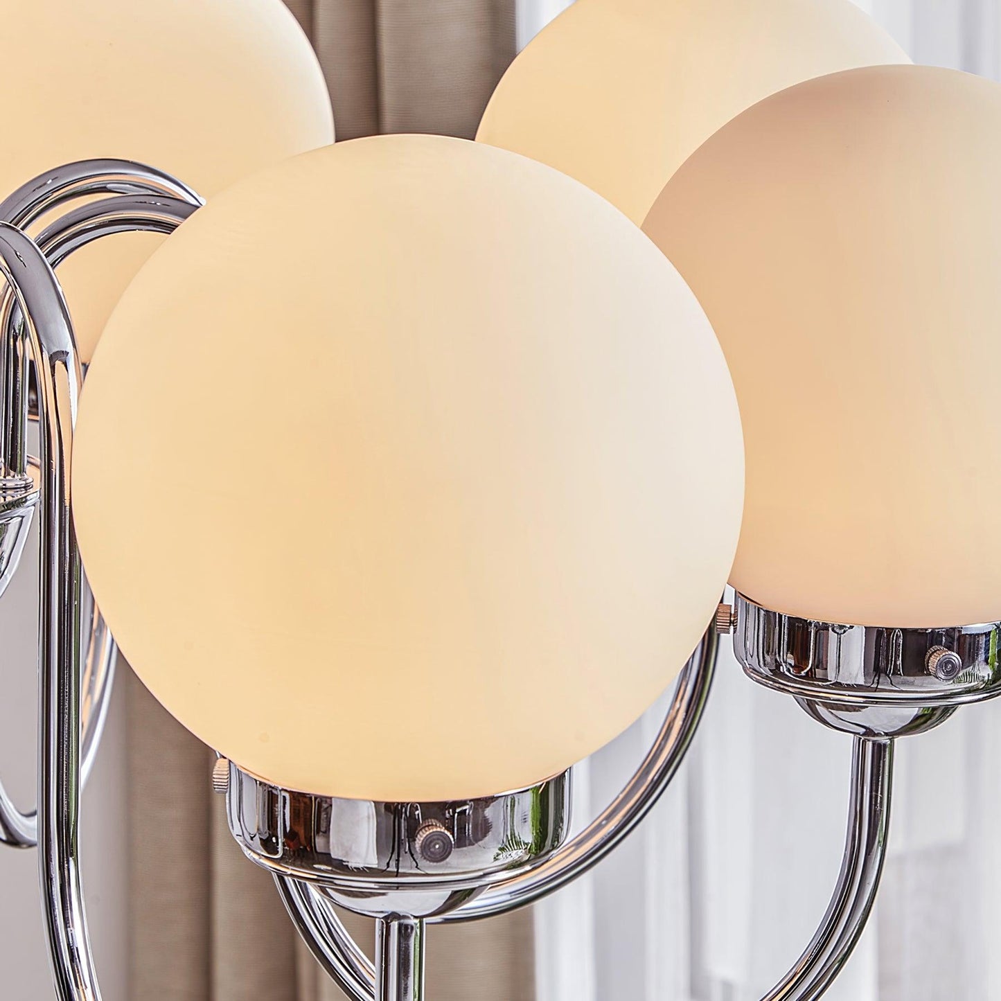 Carisa Chandelier - Elegant Design with Adjustable Height & LED Compat