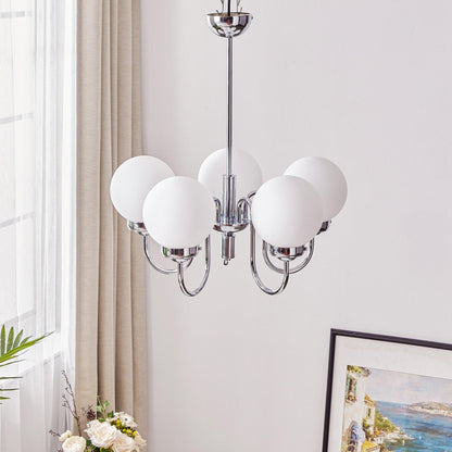 Carisa Chandelier - Elegant Design with Adjustable Height & LED Compat