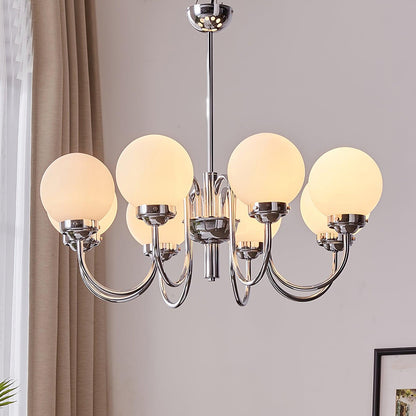 Carisa Chandelier - Elegant Design with Adjustable Height & LED Compat