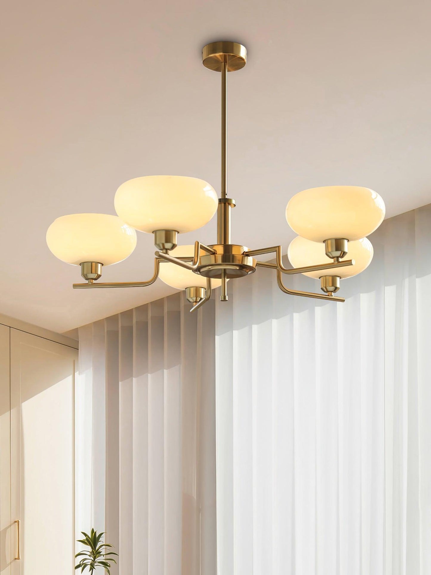 Elegant Puja Chandeliers - Adjustable Brightness & Energy Efficient