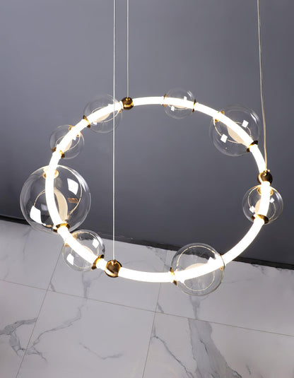 Elegant Puppet Chandelier - Adjustable Height, Soft Ambient Lighting