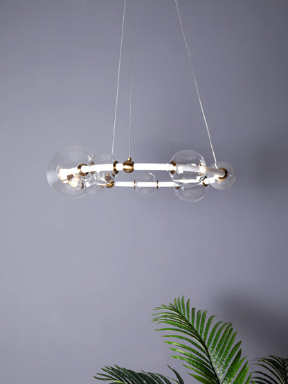 Elegant Puppet Chandelier - Adjustable Height, Soft Ambient Lighting