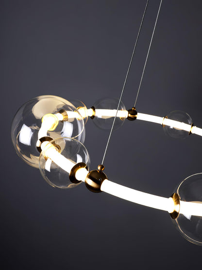 Elegant Puppet Chandelier - Adjustable Height, Soft Ambient Lighting
