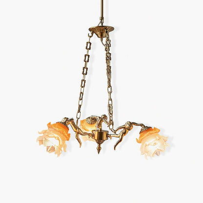 Brass Putti Statuettes Suspension - Elegant Design & Durable Craftsman