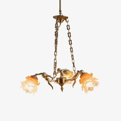 Brass Putti Statuettes Suspension - Elegant Design & Durable Craftsman
