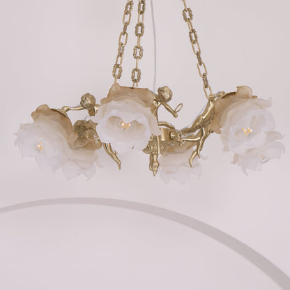 Brass Putti Statuettes Suspension - Elegant Design & Durable Craftsman