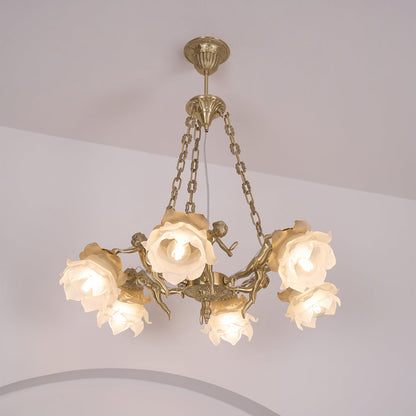 Brass Putti Statuettes Suspension - Elegant Design & Durable Craftsman