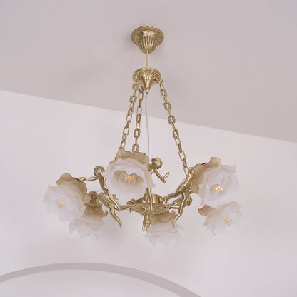 Brass Putti Statuettes Suspension - Elegant Design & Durable Craftsman