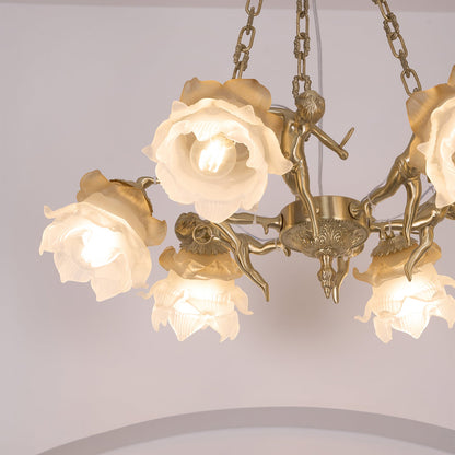 Brass Putti Statuettes Suspension - Elegant Design & Durable Craftsman
