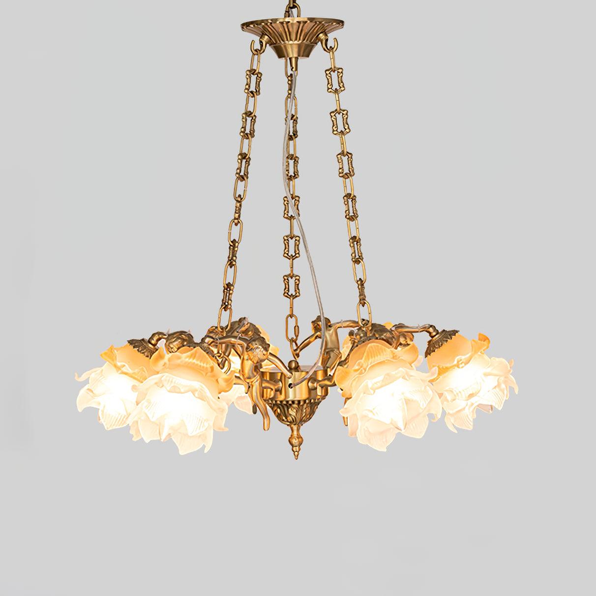 Brass Putti Statuettes Suspension - Elegant Design & Durable Craftsman