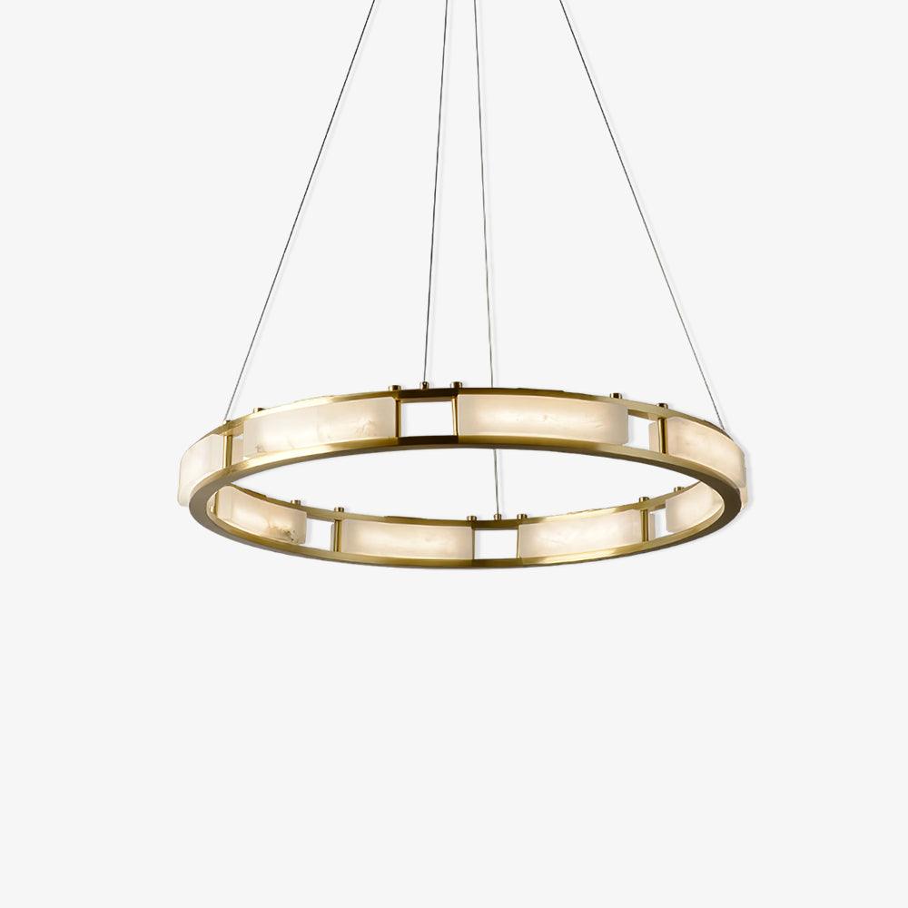Qatar Alabaster Chandelier - Elegant Design with Dimmable Lighting