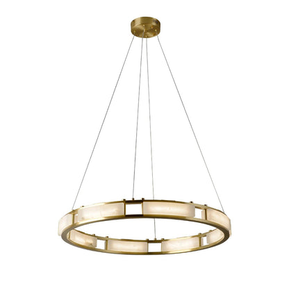 Qatar Alabaster Chandelier - Elegant Design with Dimmable Lighting