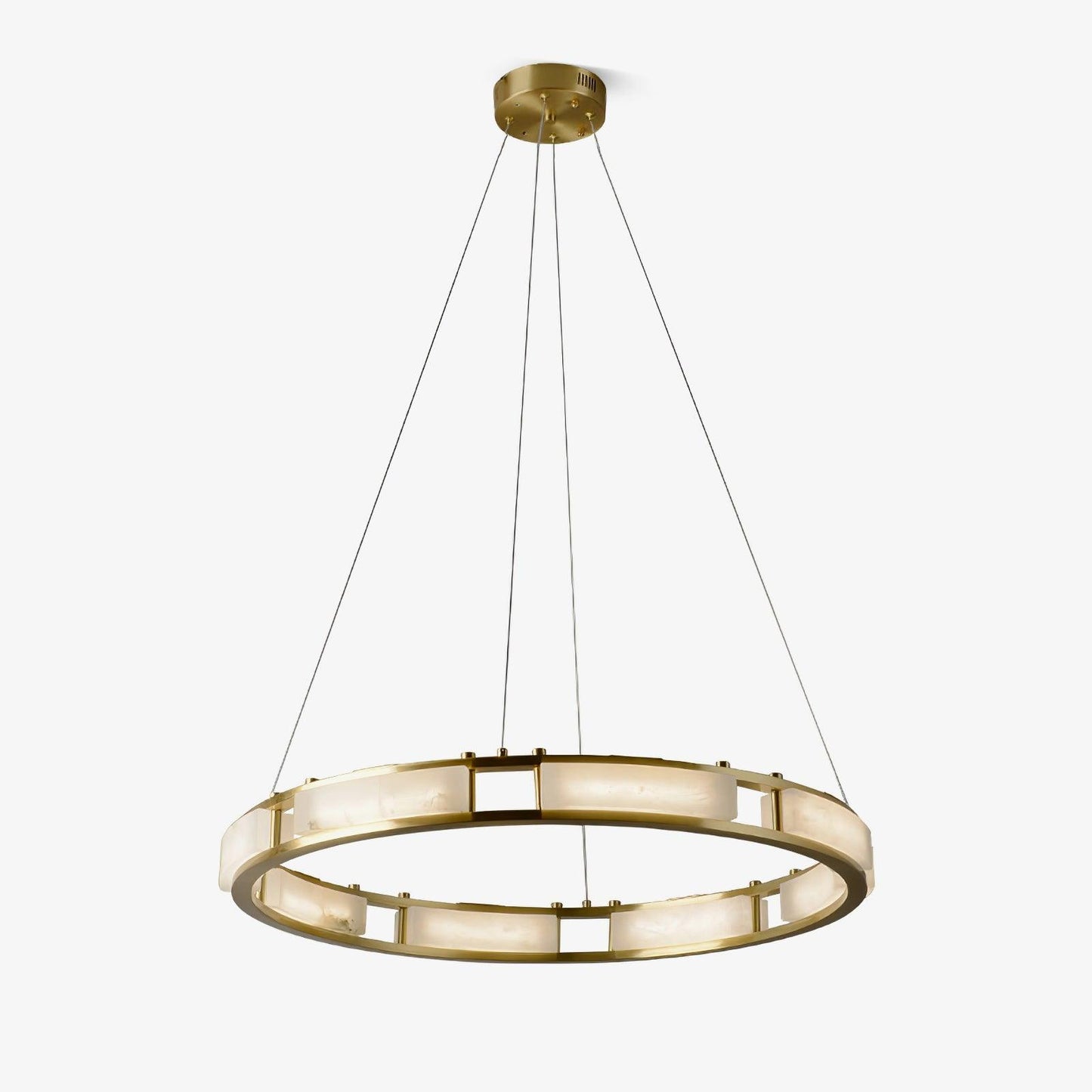 Qatar Alabaster Chandelier - Elegant Design with Dimmable Lighting
