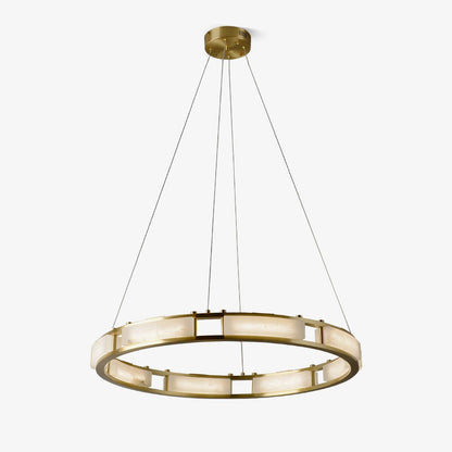 Qatar Alabaster Chandelier - Elegant Design with Dimmable Lighting
