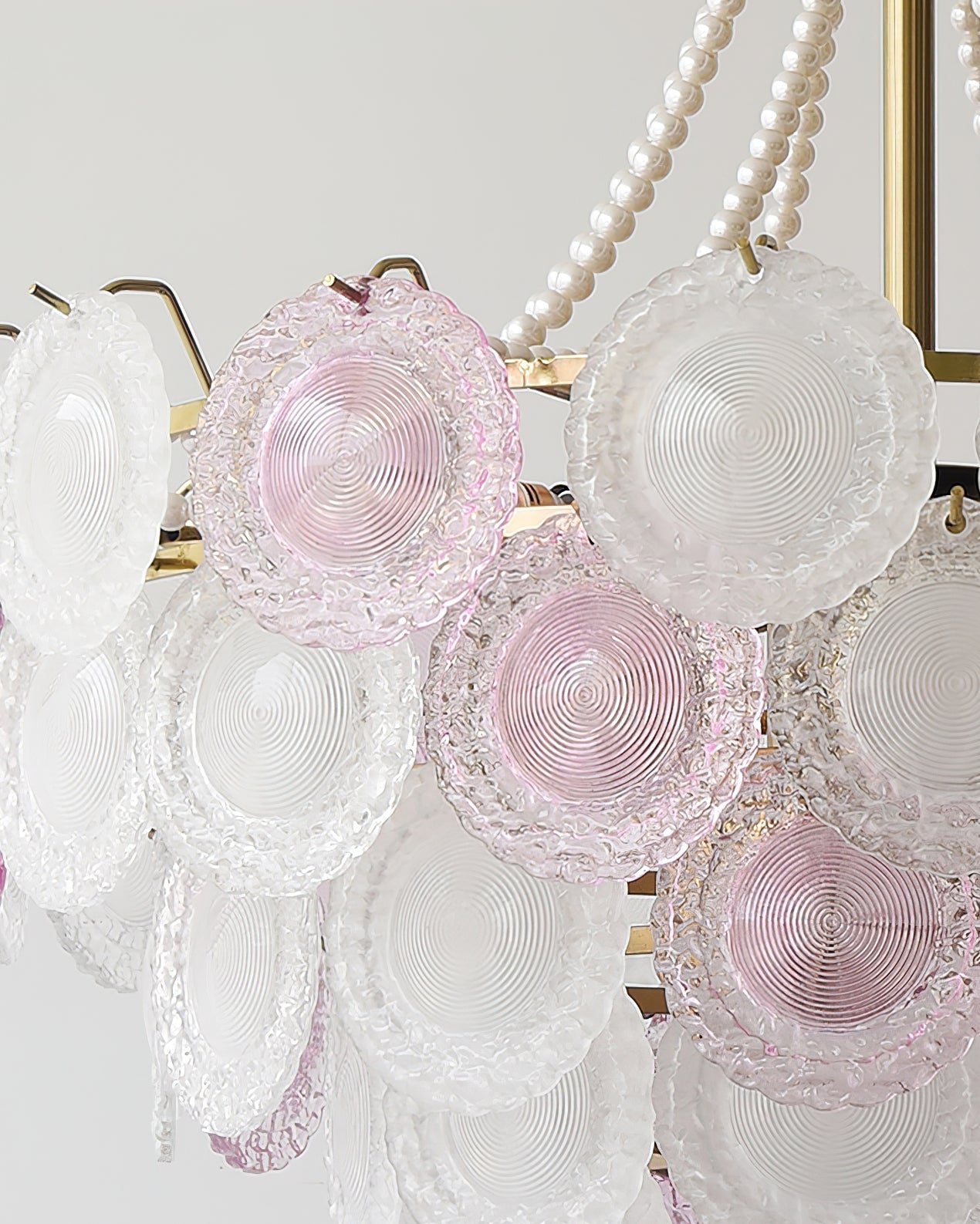Elegant Rainbow Chandelier with Dimmable LED Lights and Crystal Accent