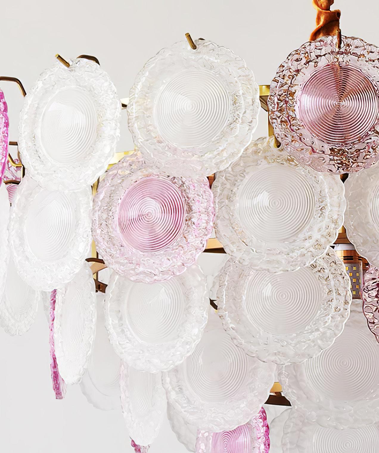 Elegant Rainbow Chandelier with Dimmable LED Lights and Crystal Accent