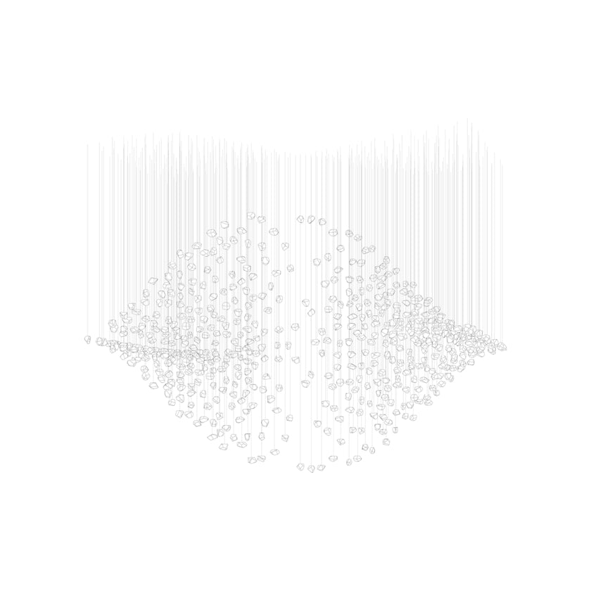 Customizable Raw Crystal Chandelier with Adjustable Height & Dimmable