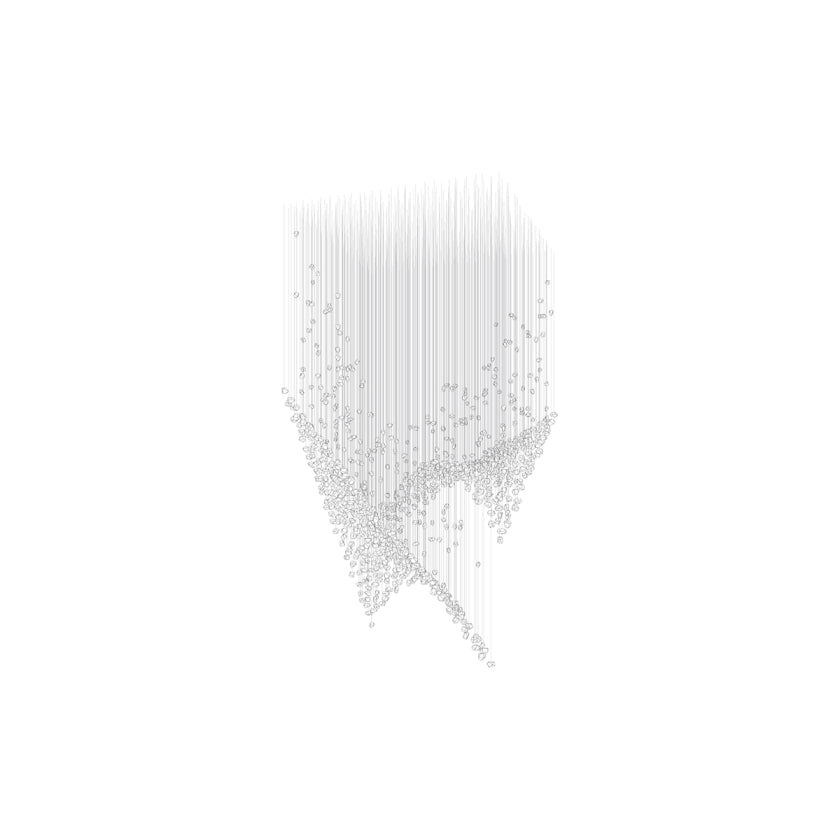 Customizable Raw Crystal Chandelier with Adjustable Height & Dimmable