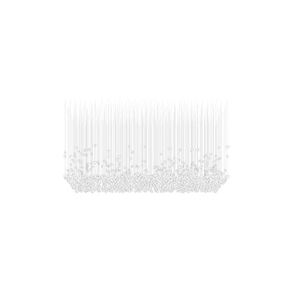 Customizable Raw Crystal Chandelier with Adjustable Height & Dimmable