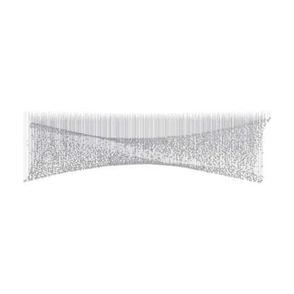 Customizable Raw Crystal Chandelier with Adjustable Height & Dimmable