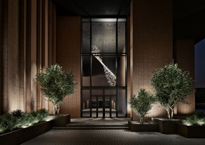 Customizable Raw Crystal Chandelier with Adjustable Height & Dimmable