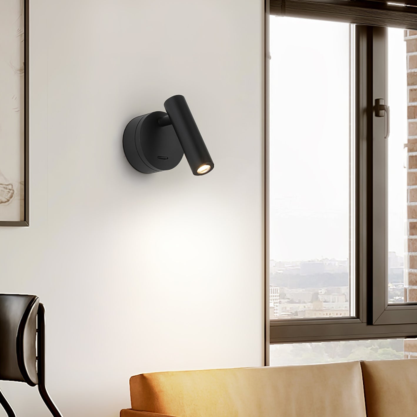 LED Reading Wall Lamp with Adjustable Brightness and Modern Design
