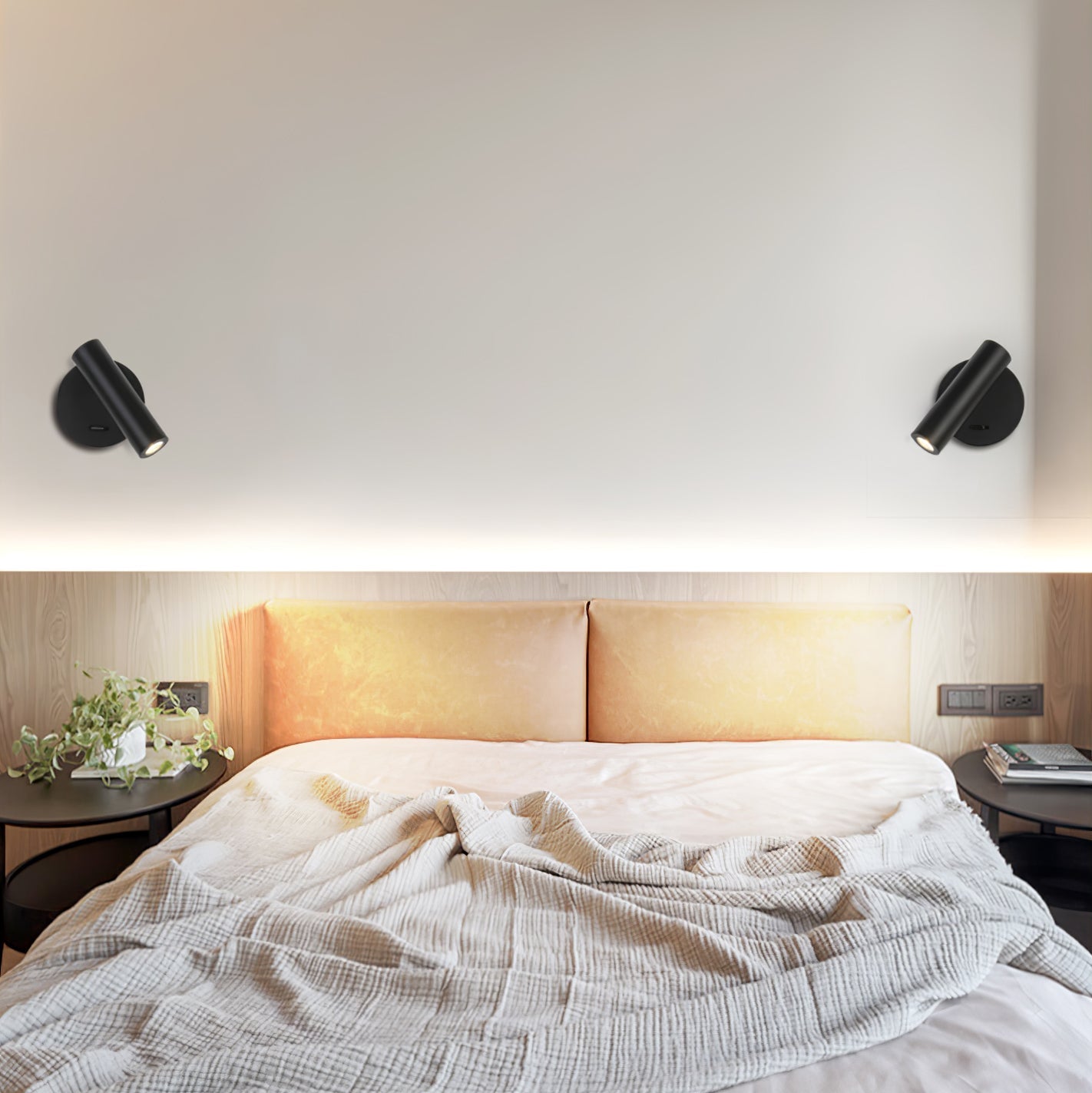 LED Reading Wall Lamp with Adjustable Brightness and Modern Design