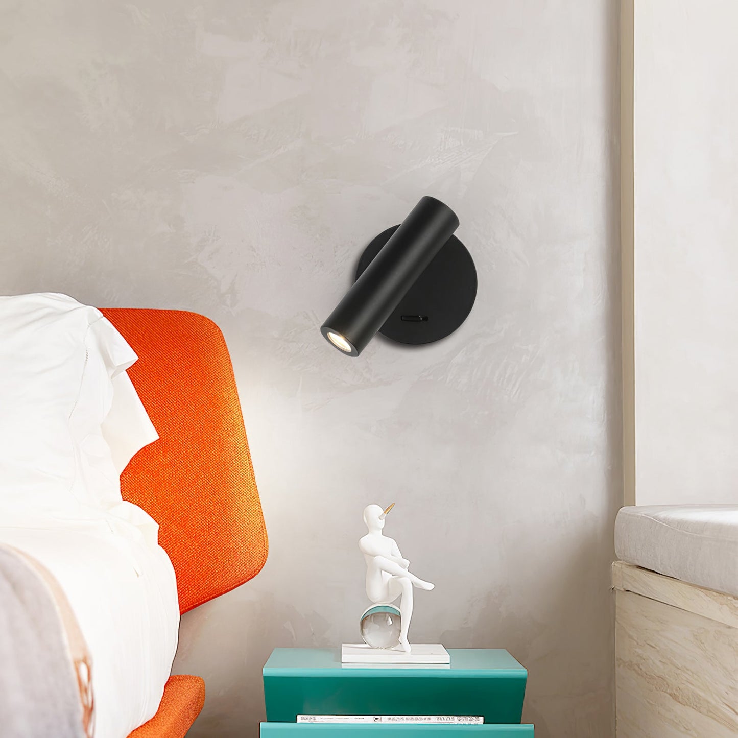 LED Reading Wall Lamp with Adjustable Brightness and Modern Design