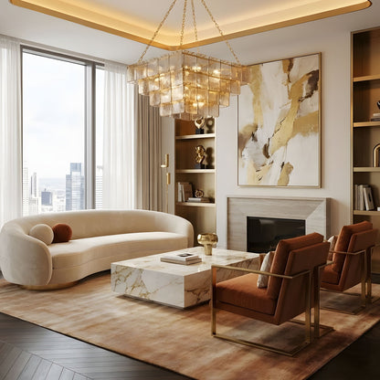 Regal Chain Chandelier - Elegant Lighting with Adjustable Height & Cry