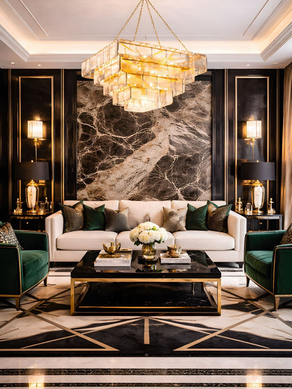 Regal Chain Chandelier - Elegant Lighting with Adjustable Height & Cry