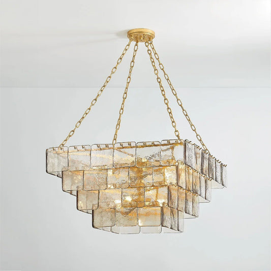 Regal Chain Chandelier - Elegant Lighting with Adjustable Height & Cry