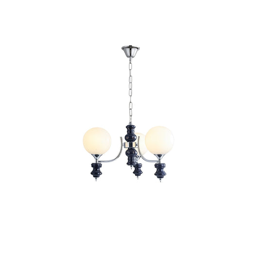 Regal Orb Chandelier - Elegant Design with Adjustable Height & LED Lig