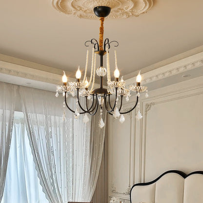 Elegant Regalia Crystal Chandelier - Adjustable Height, Dazzling Spark