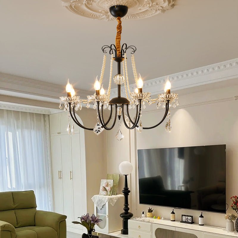 Elegant Regalia Crystal Chandelier - Adjustable Height, Dazzling Spark