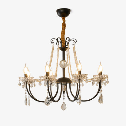 Elegant Regalia Crystal Chandelier - Adjustable Height, Dazzling Spark