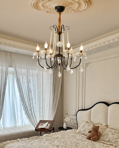 Elegant Regalia Crystal Chandelier - Adjustable Height, Dazzling Spark