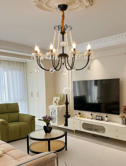 Elegant Regalia Crystal Chandelier - Adjustable Height, Dazzling Spark