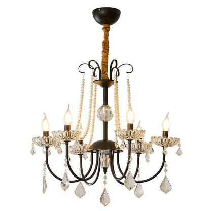 Elegant Regalia Crystal Chandelier - Adjustable Height, Dazzling Spark