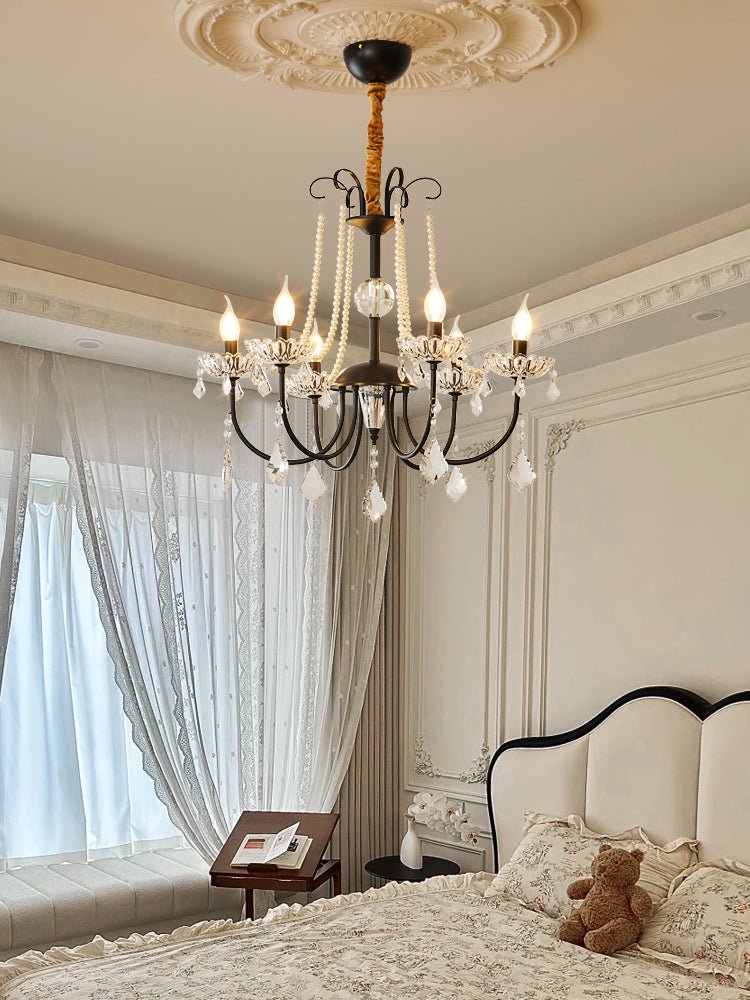 Elegant Regalia Crystal Chandelier - Adjustable Height, Dazzling Spark