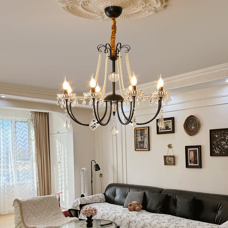 Elegant Regalia Crystal Chandelier - Adjustable Height, Dazzling Spark